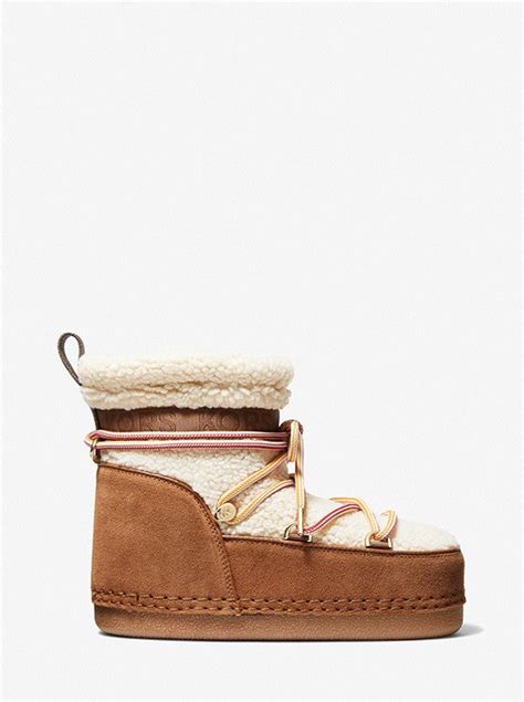 zelda boots michael kors|Zelda Sherpa and Faux Suede Boot .